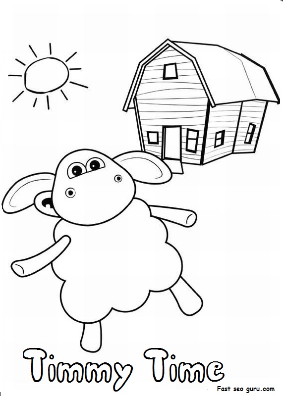 Printable timmy time coloring pages